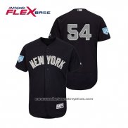 Camiseta Beisbol Hombre New York Yankees Aroldis Chapman Flex Base Entrenamiento de Primavera Alterno 2019 Azul