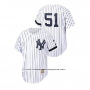 Camiseta Beisbol Hombre New York Yankees Bernie Williams Cooperstown Collection Autentico Blanco