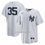 Camiseta Beisbol Hombre New York Yankees Cody Bellinger Primera Replica Blanco