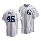 Camiseta Beisbol Hombre New York Yankees Gerrit Cole Cooperstown Collection Primera Blanco