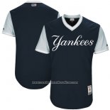 Camiseta Beisbol Hombre New York Yankees Players Weekend 2017 Personalizada Negro