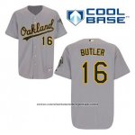 Camiseta Beisbol Hombre Oakland Athletics Billy Butler 16 Gris Cool Base