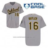 Camiseta Beisbol Hombre Oakland Athletics Billy Butler 16 Gris Cool Base