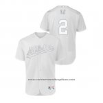 Camiseta Beisbol Hombre Oakland Athletics Khris Davis 2019 Players Weekend Autentico Blanco