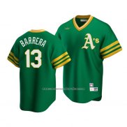 Camiseta Beisbol Hombre Oakland Athletics Luis Barrera Kelly Cooperstown Collection Road Verde