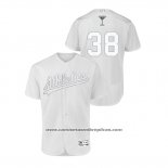 Camiseta Beisbol Hombre Oakland Athletics Nick Martini 2019 Players Weekend Autentico Blanco