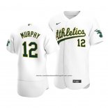 Camiseta Beisbol Hombre Oakland Athletics Sean Murphy Autentico Primera Blanco