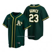 Camiseta Beisbol Hombre Oakland Athletics Yan Gomes Replica Alterno Verde