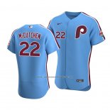 Camiseta Beisbol Hombre Philadelphia Phillies Andrew Mccutchen Autentico Alterno 2020 Azul