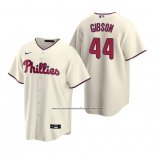 Camiseta Beisbol Hombre Philadelphia Phillies Kyle Gibson Replica Alterno Crema