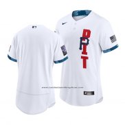 Camiseta Beisbol Hombre Pittsburgh Pirates 2021 All Star Autentico Blanco