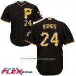 Camiseta Beisbol Hombre Pittsburgh Pirates Barry Bonds Autentico Collection Negro Flex Base