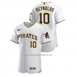 Camiseta Beisbol Hombre Pittsburgh Pirates Bryan Reynolds Authentic Blanco