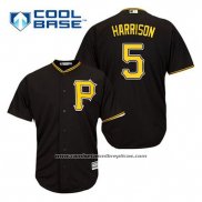 Camiseta Beisbol Hombre Pittsburgh Pirates Josh Harrison 5 Negro Alterno Cool Base