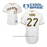 Camiseta Beisbol Hombre Pittsburgh Pirates Jung Ho Kang 27 Blanco Primera Cool Base