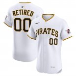 Camiseta Beisbol Hombre Pittsburgh Pirates Retired Roster Elite Replica Blanco