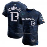 Camiseta Beisbol Hombre Ronald Acua Jr. All Star 2023 Vapor Premier Elite Azul