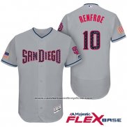 Camiseta Beisbol Hombre San Diego Padres 2017 Estrellas y Rayas Hunter Renfroe Gris Flex Base