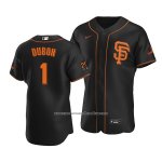 Camiseta Beisbol Hombre San Francisco Giants Mauricio Dubon Autentico Alterno Negro