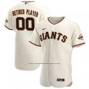 Camiseta Beisbol Hombre San Francisco Giants Primera Pick-A-Player Retired Roster Autentico Crema