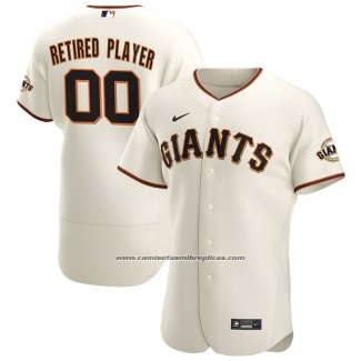 Camiseta Beisbol Hombre San Francisco Giants Primera Pick-A-Player Retired Roster Autentico Crema
