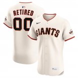Camiseta Beisbol Hombre San Francisco Giants Retired Roster Primera Elite Crema