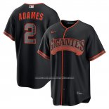 Camiseta Beisbol Hombre San Francisco Giants Willy Adames Alterno 2 Replica Negro