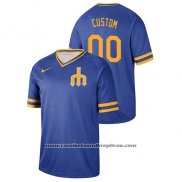 Camiseta Beisbol Hombre Seattle Mariners Custom Cooperstown Collection Legend Azul