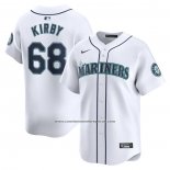 Camiseta Beisbol Hombre Seattle Mariners George Kirby Primera Limited Blanco