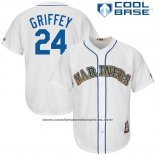 Camiseta Beisbol Hombre Seattle Mariners Ken Griffey Blanco Cooperstown Cool Base