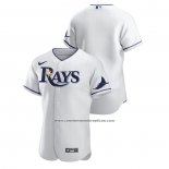 Camiseta Beisbol Hombre Tampa Bay Rays Authentic Blanco