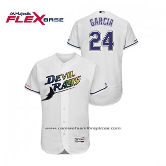 Camiseta Beisbol Hombre Tampa Bay Rays Avisail Garcia Turn Back The Clock Flex Base Blanco