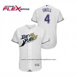 Camiseta Beisbol Hombre Tampa Bay Rays Blake Snell Turn Back The Clock Flex Base Blanco