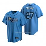 Camiseta Beisbol Hombre Tampa Bay Rays Francisco Mejia Replica Alterno Azul
