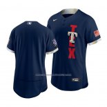Camiseta Beisbol Hombre Texas Rangers 2021 All Star Autentico Azul