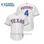 Camiseta Beisbol Hombre Texas Rangers Dak Prescott Cool Base Crossover Blanco