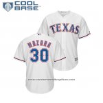 Camiseta Beisbol Hombre Texas Rangers Nomar Mazara Cool Base Primera Blanco