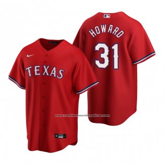 Camiseta Beisbol Hombre Texas Rangers Spencer Howard Replica Alterno Rojo