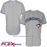 Camiseta Beisbol Hombre Toronto Blue Jays Gris Flex Base