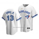 Camiseta Beisbol Hombre Toronto Blue Jays Lourdes Gurriel Jr. 2019 Players Weekend Replica Blanco