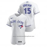 Camiseta Beisbol Hombre Toronto Blue Jays Randal Grichuk Autentico Blanco