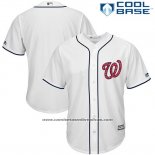 Camiseta Beisbol Hombre Washington Nationals 2017 Estrellas y Rayas Blanco Cool Base