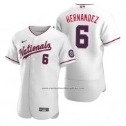 Camiseta Beisbol Hombre Washington Nationals Cesar Hernandez Autentico Blanco