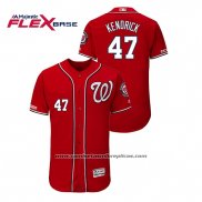 Camiseta Beisbol Hombre Washington Nationals Howie Kendrick Autentico Flex Base Rojo