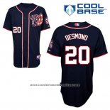 Camiseta Beisbol Hombre Washington Nationals Ian Desmond 20 Azul Alterno Cool Base