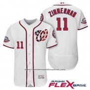 Camiseta Beisbol Hombre Washington Nationals Ryan Zimmerman Blanco 2018 All Star Primera Alterno Flex Base