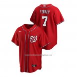 Camiseta Beisbol Hombre Washington Nationals Trea Turner Replica Alterno Rojo