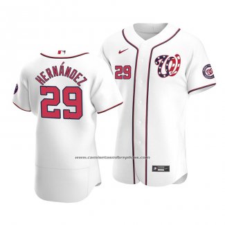 Camiseta Beisbol Hombre Washington Nationals Yadiel Hernandez Autentico Alterno 2020 Blanco