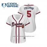 Camiseta Beisbol Mujer Atlanta Braves Freddie Freeman Cool Base Primera 2019 Blanco