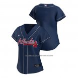 Camiseta Beisbol Mujer Atlanta Braves Replica 2020 Alterno Azul